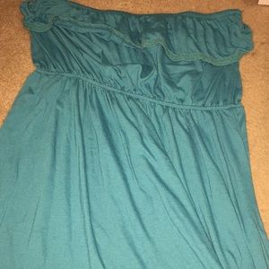 Blue swimsuit coverup